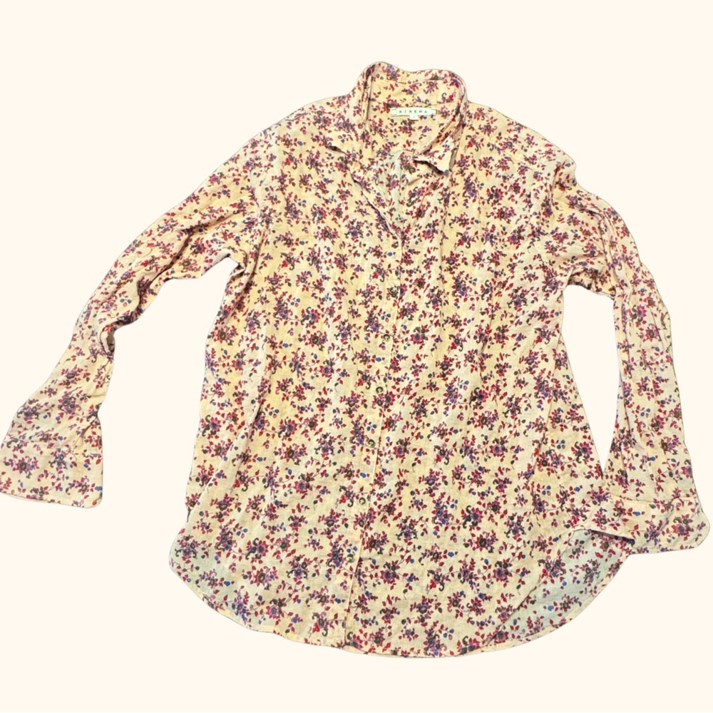 XiRENA Pale Pink Floral Button Down Shirt